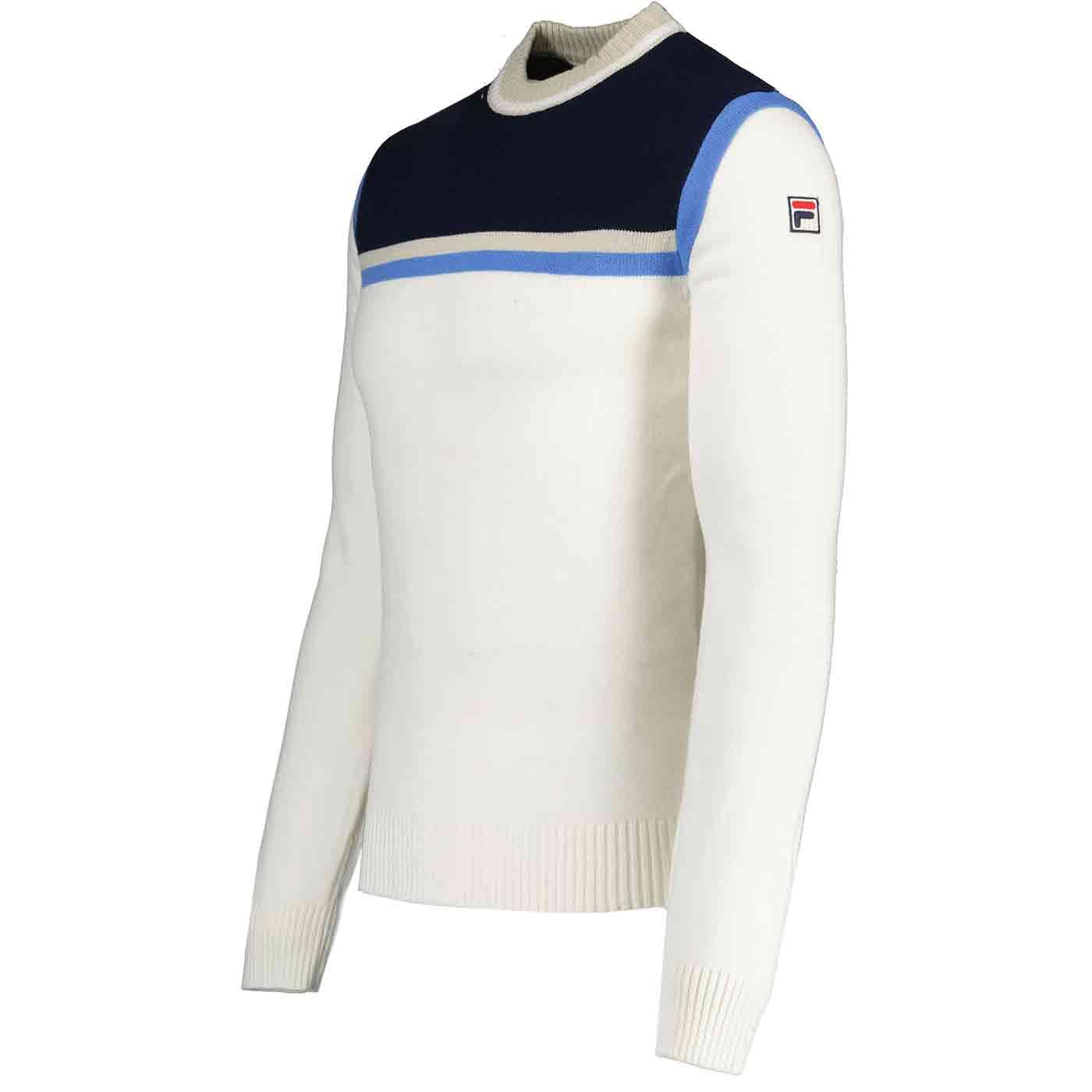 Fila Grayson Sweater Gardenia Navy Regatta