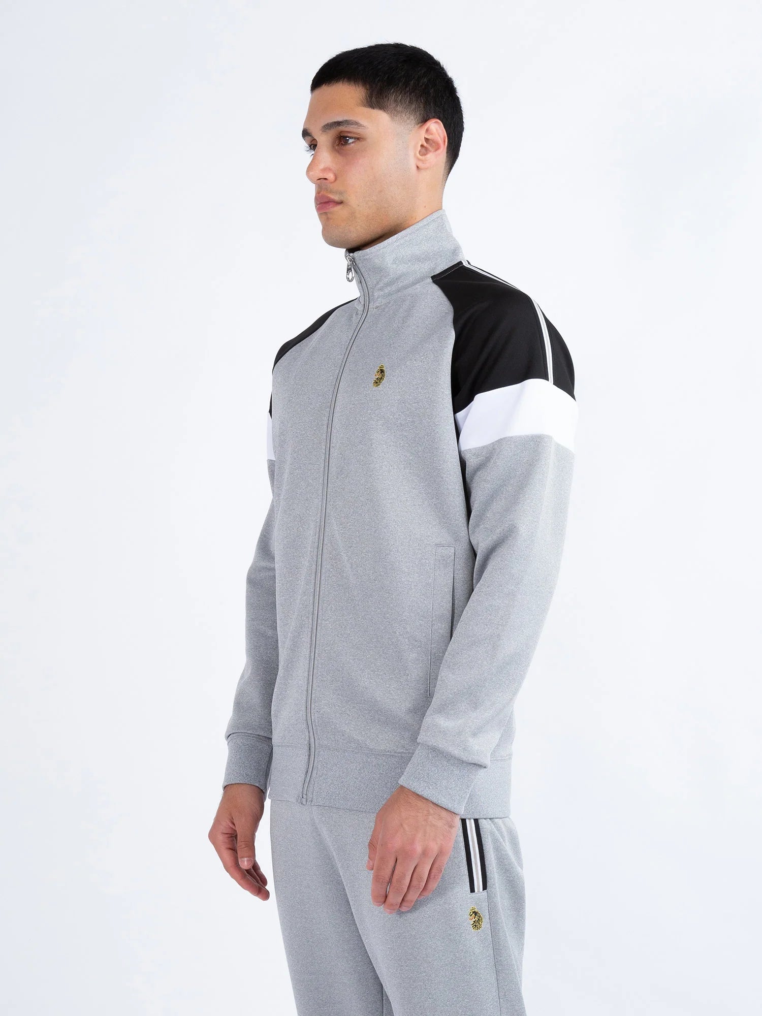 Luke Kas 3 Zip Top Lt Mrl Grey