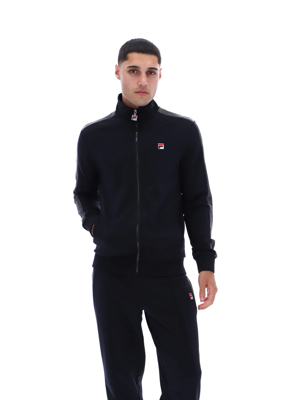 Fila Keith Contrast Stitch Tracktop Black