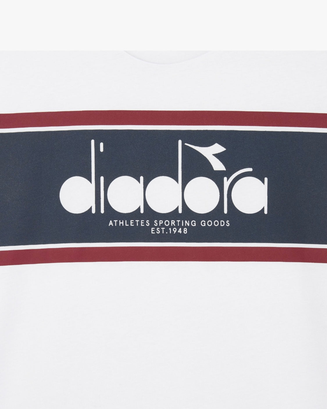 Diadora T-Shirt SS Logo Super White/Empire Red