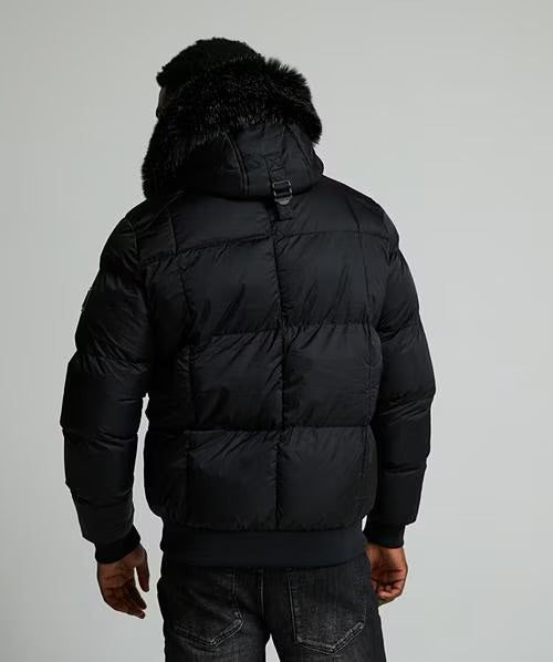 Alessandro Zavetti Savinio Puffer Bomber Jacket Black