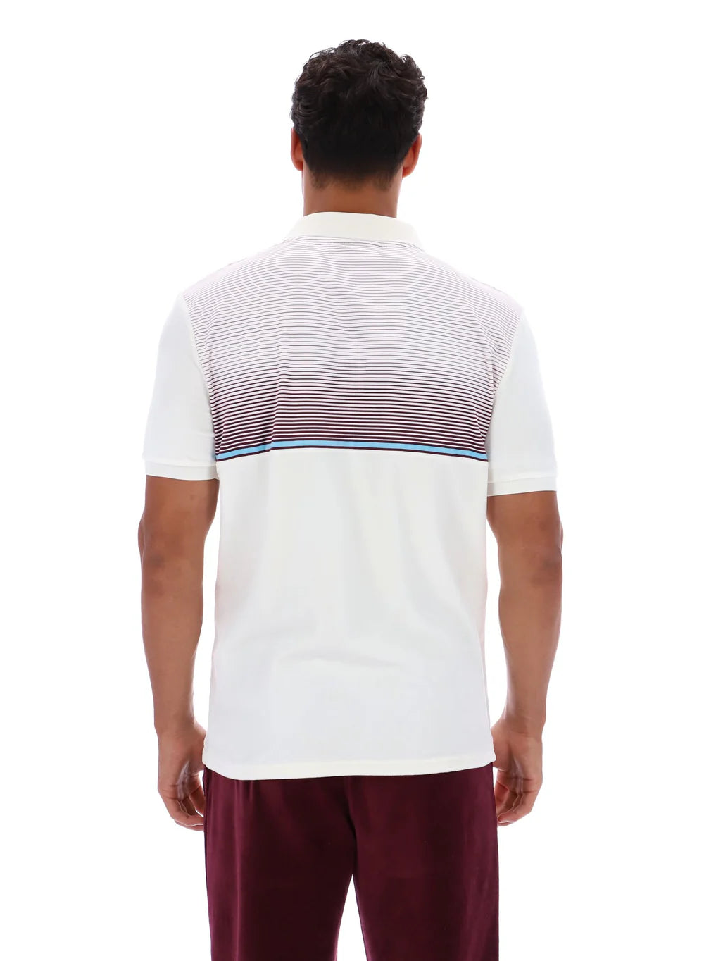 Fila Paco Zip Velour Polo Gardenia/Fig/Milky Blue