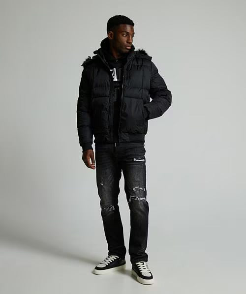 Alessandro Zavetti Savinio Puffer Bomber Jacket Black