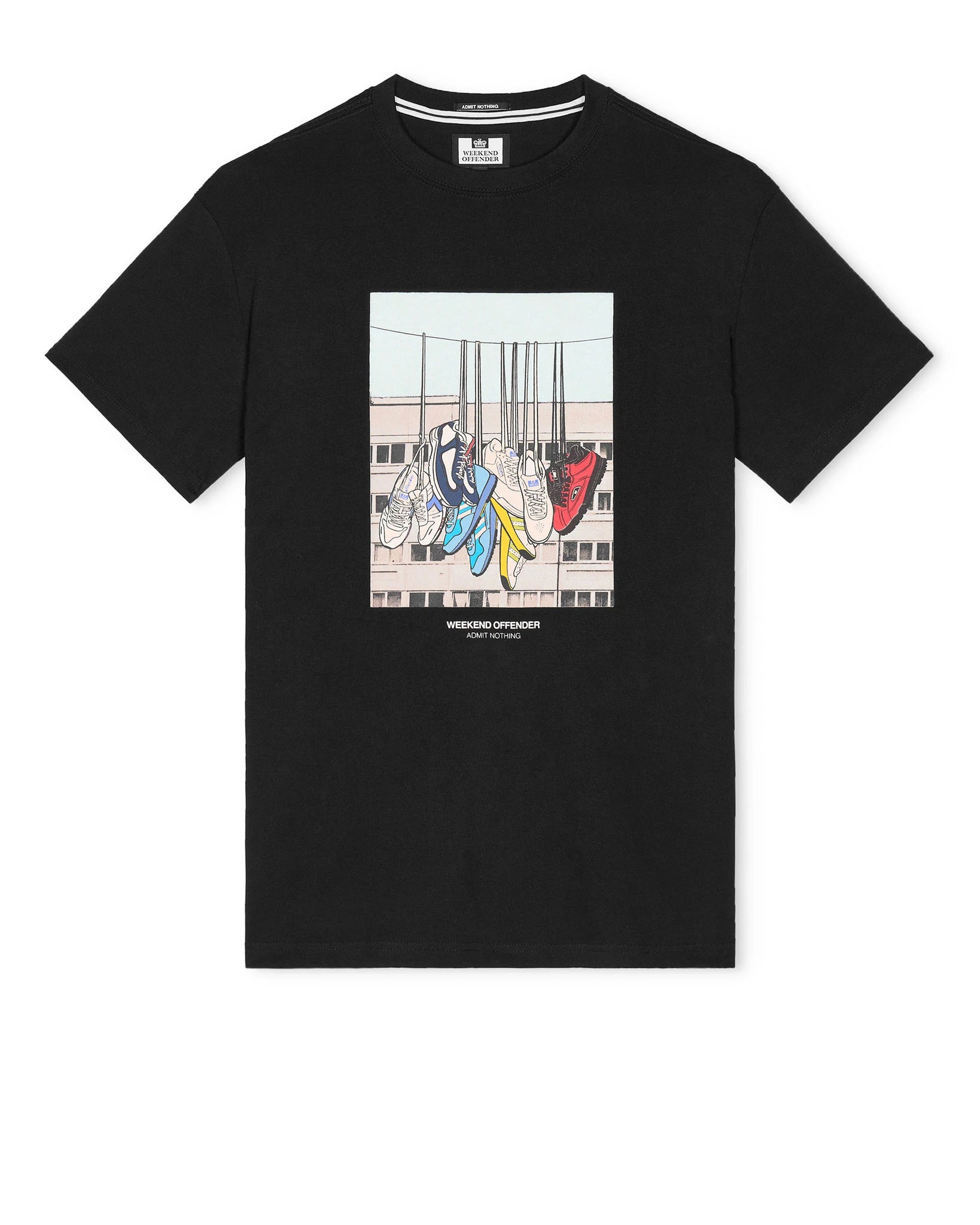 Weekend Offender Battle Lines T-Shirt Black