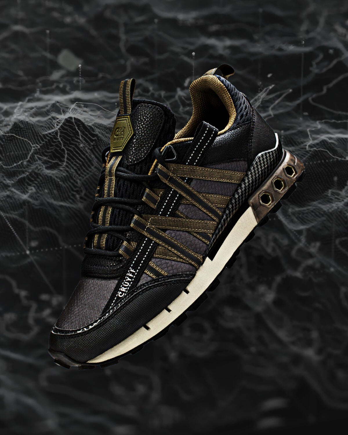 Cruyff Fearia Montserrat Trainer Dk Olive/Black