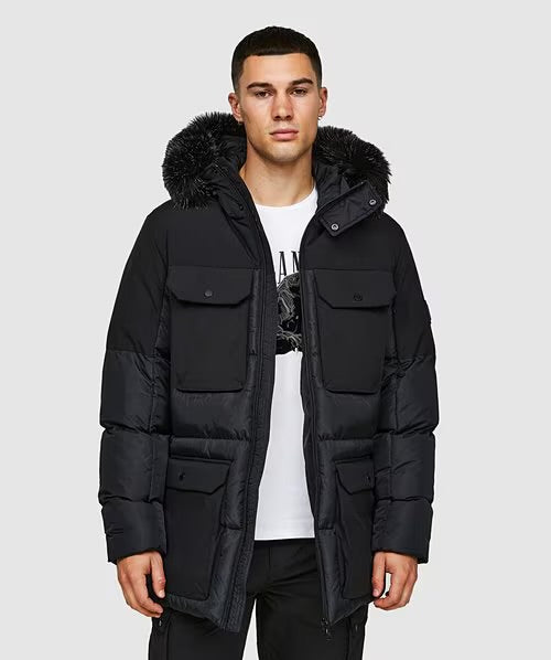 Alessandro Zavetti Marchetti Puffer Jacket Black