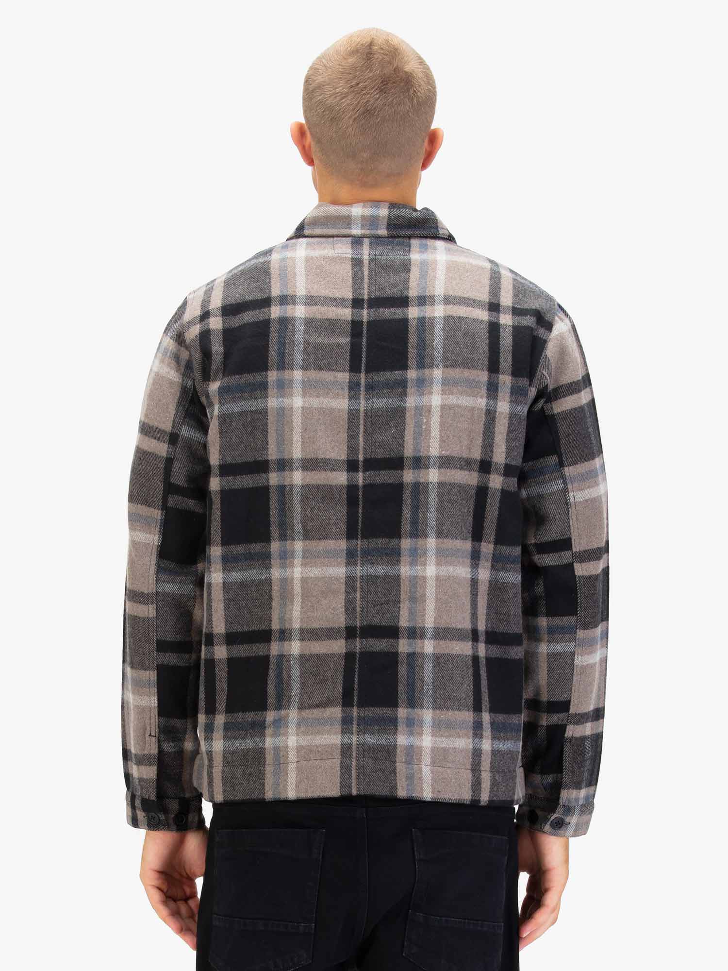 Luke Bourton Overshirt Ecru Check