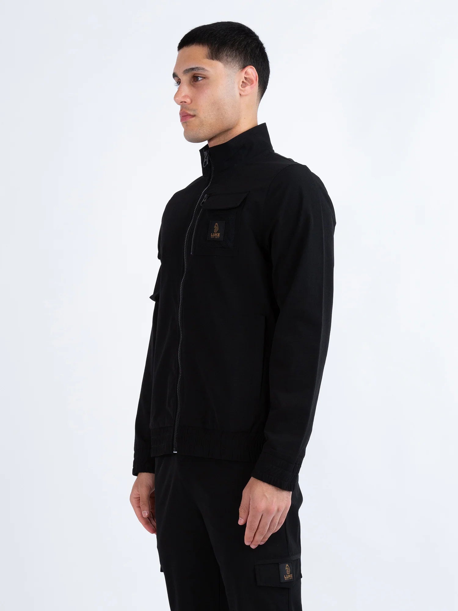 Luke Crater Funnel Jacket Black