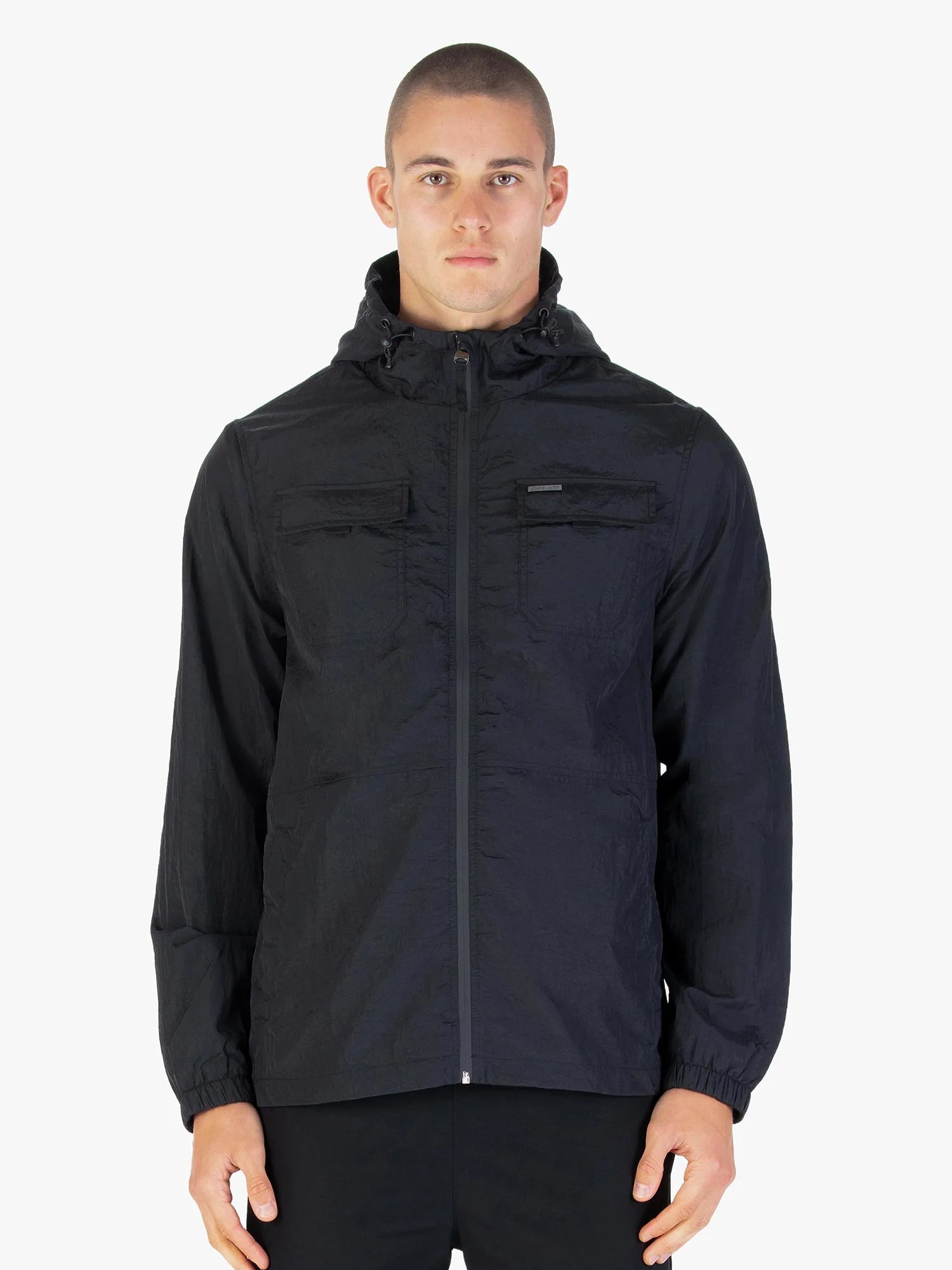 Luke Denver Hooded Jacket Black