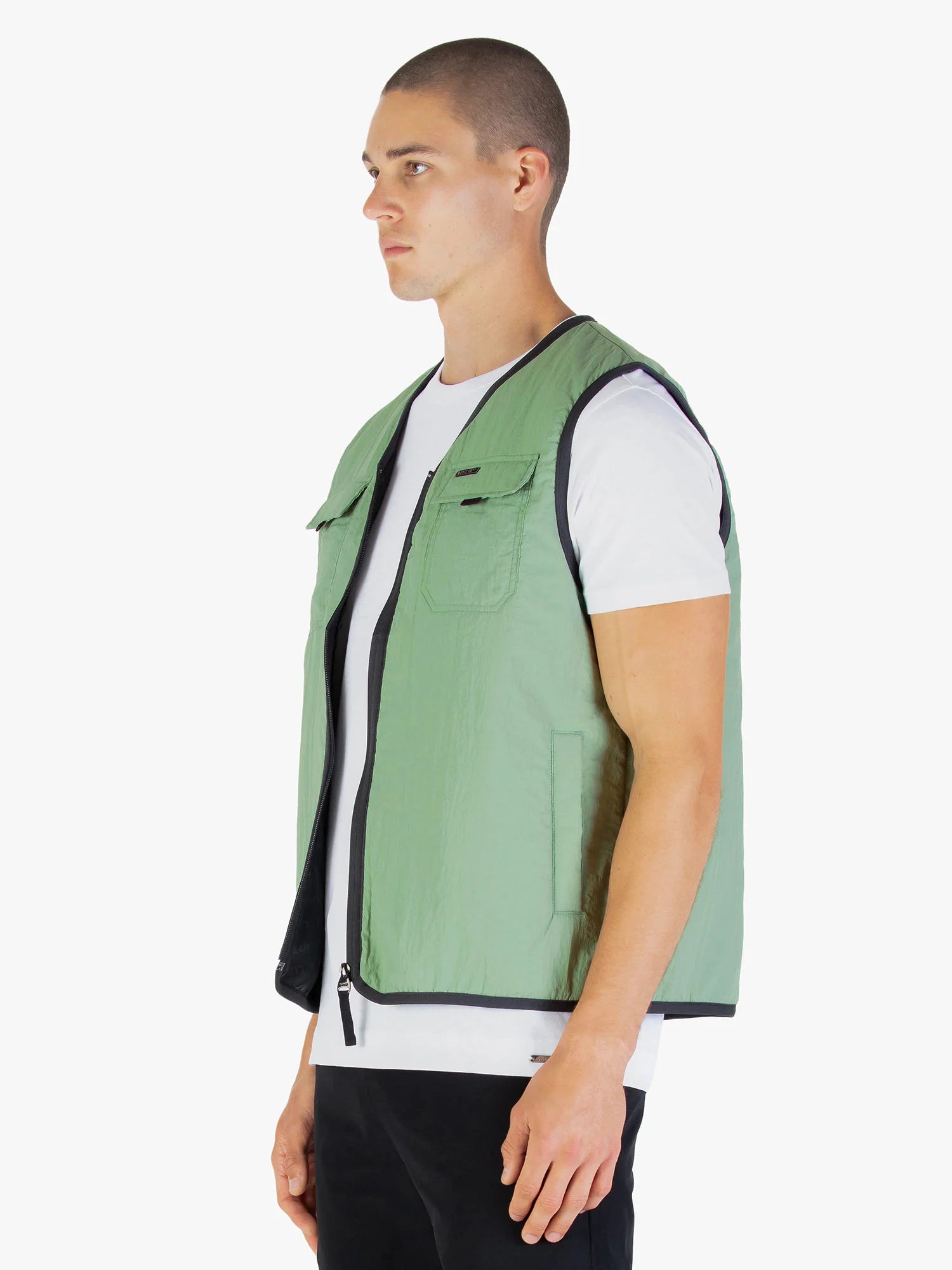 Luke Austin Utility Gilet Sage