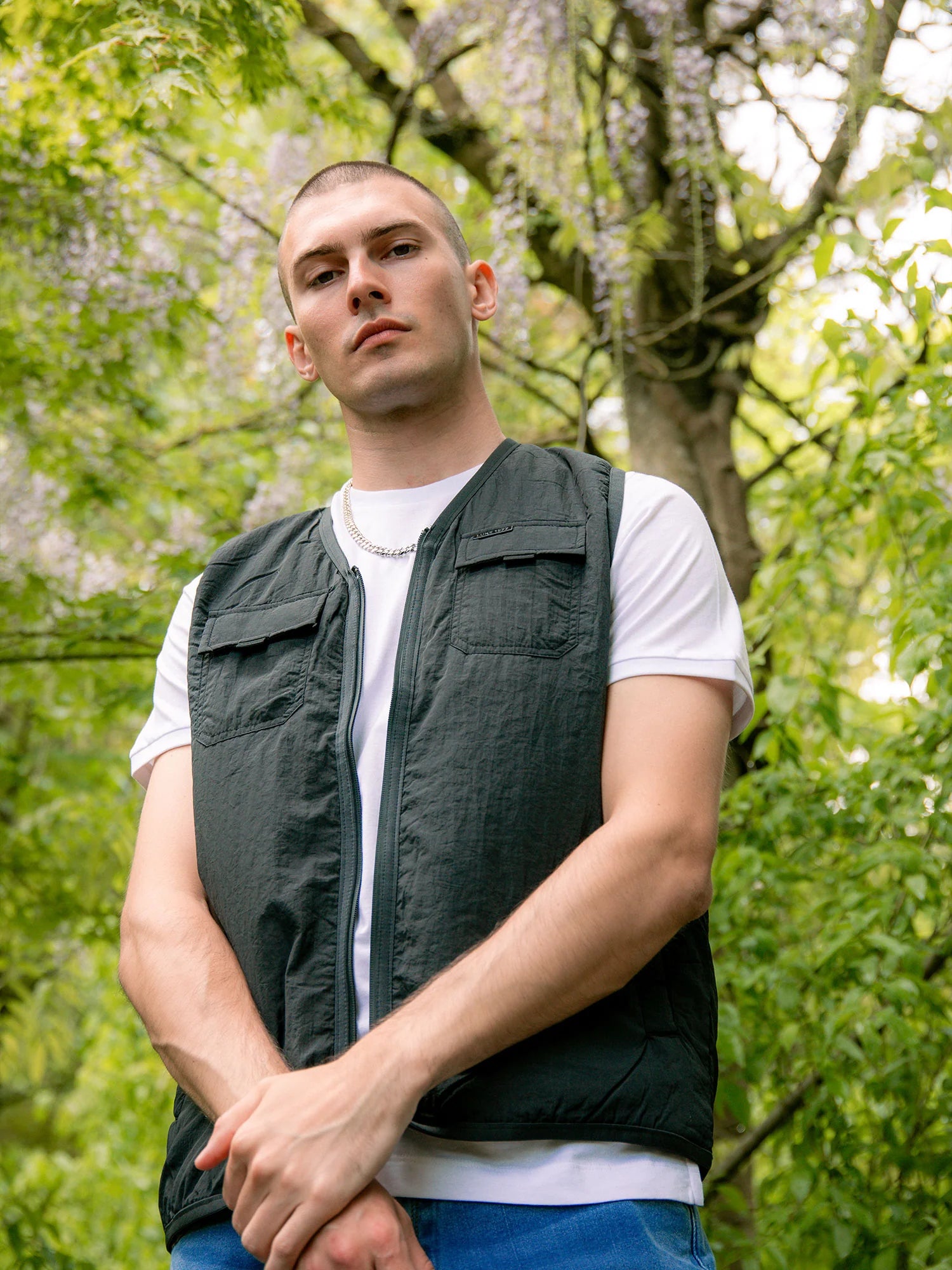 Luke Austin Utility Gilet Black
