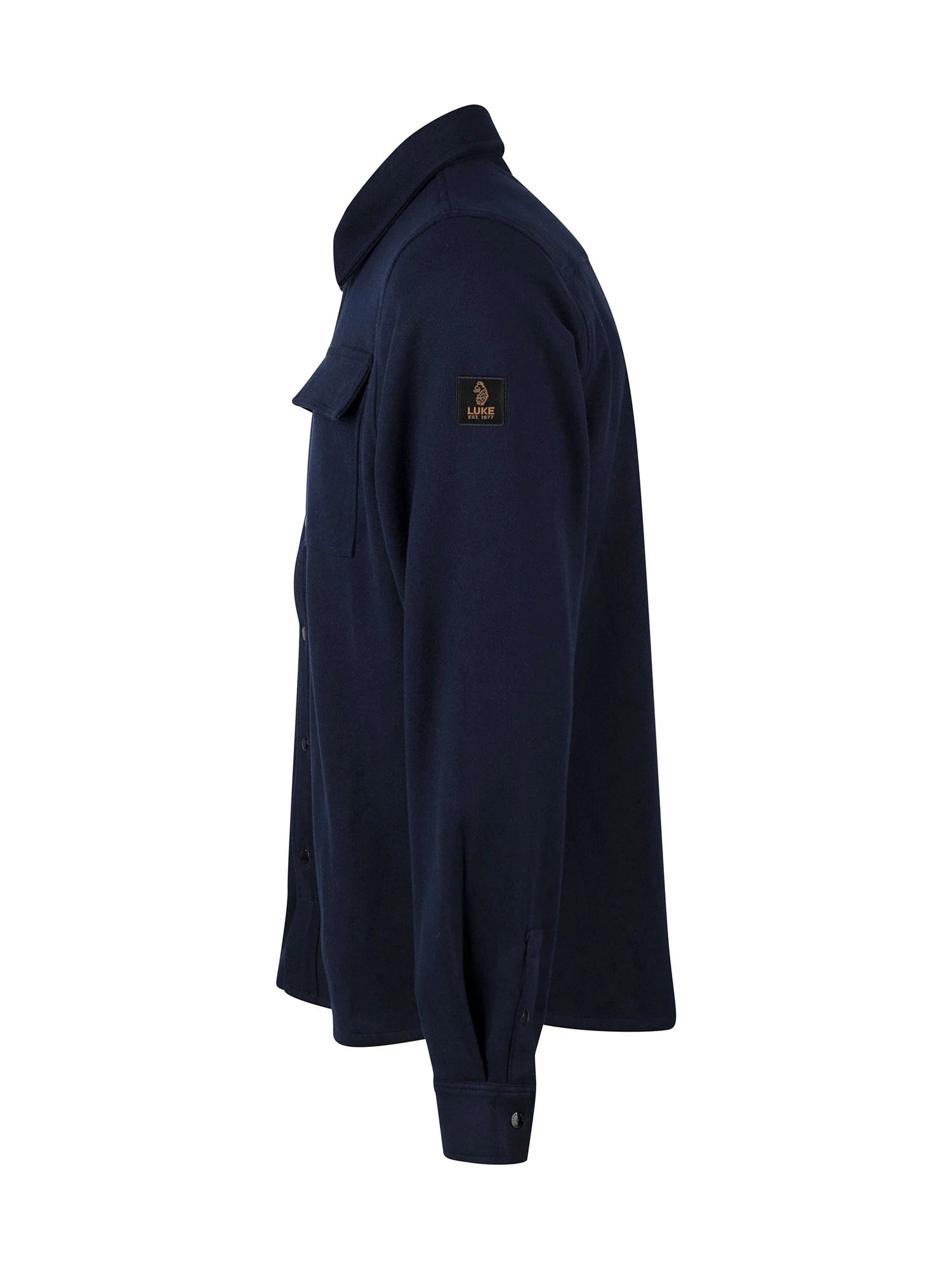 Luke Ettrick Overshirt Dark Navy