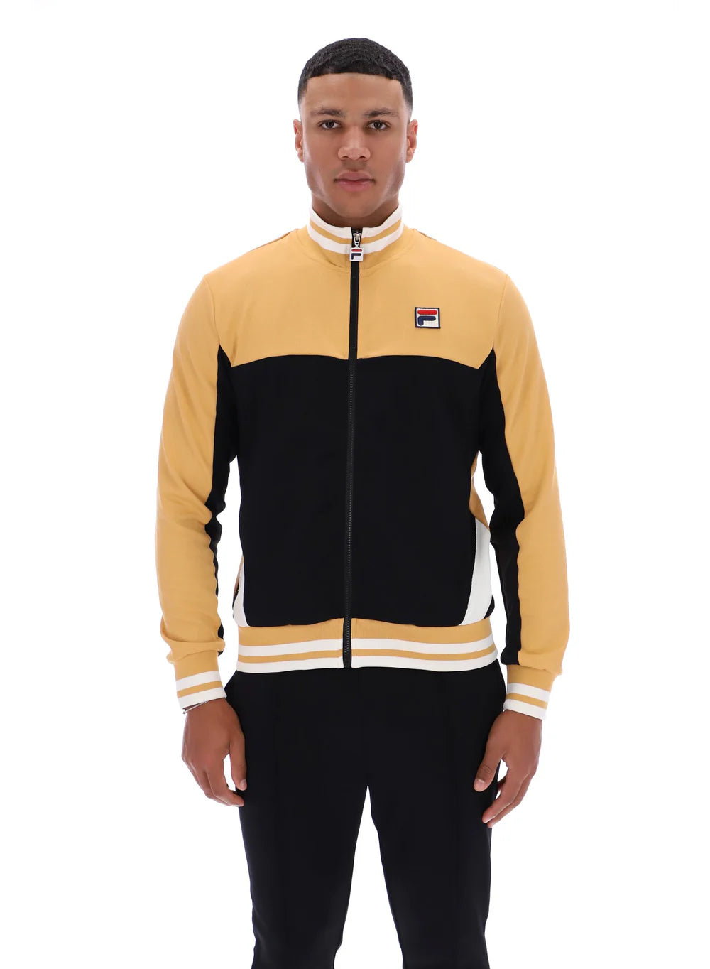Fila Tiebreaker Tracktop Oak Buff/Black/Gardenia