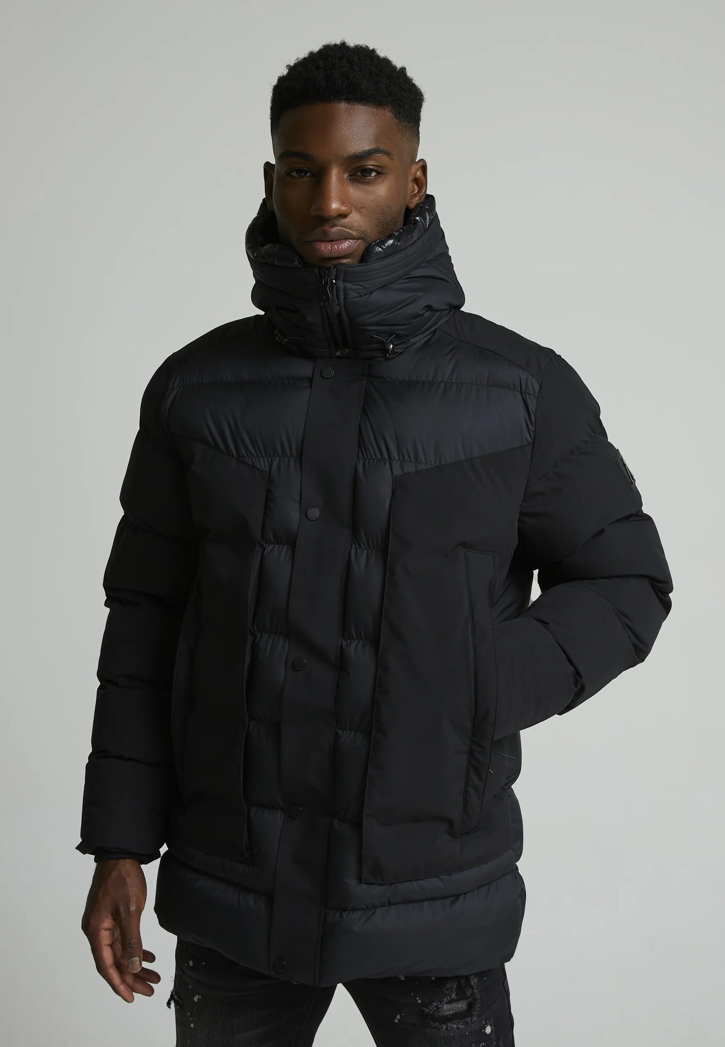 Alessandro Zavetti Conchiglia Puffer Jacket Black
