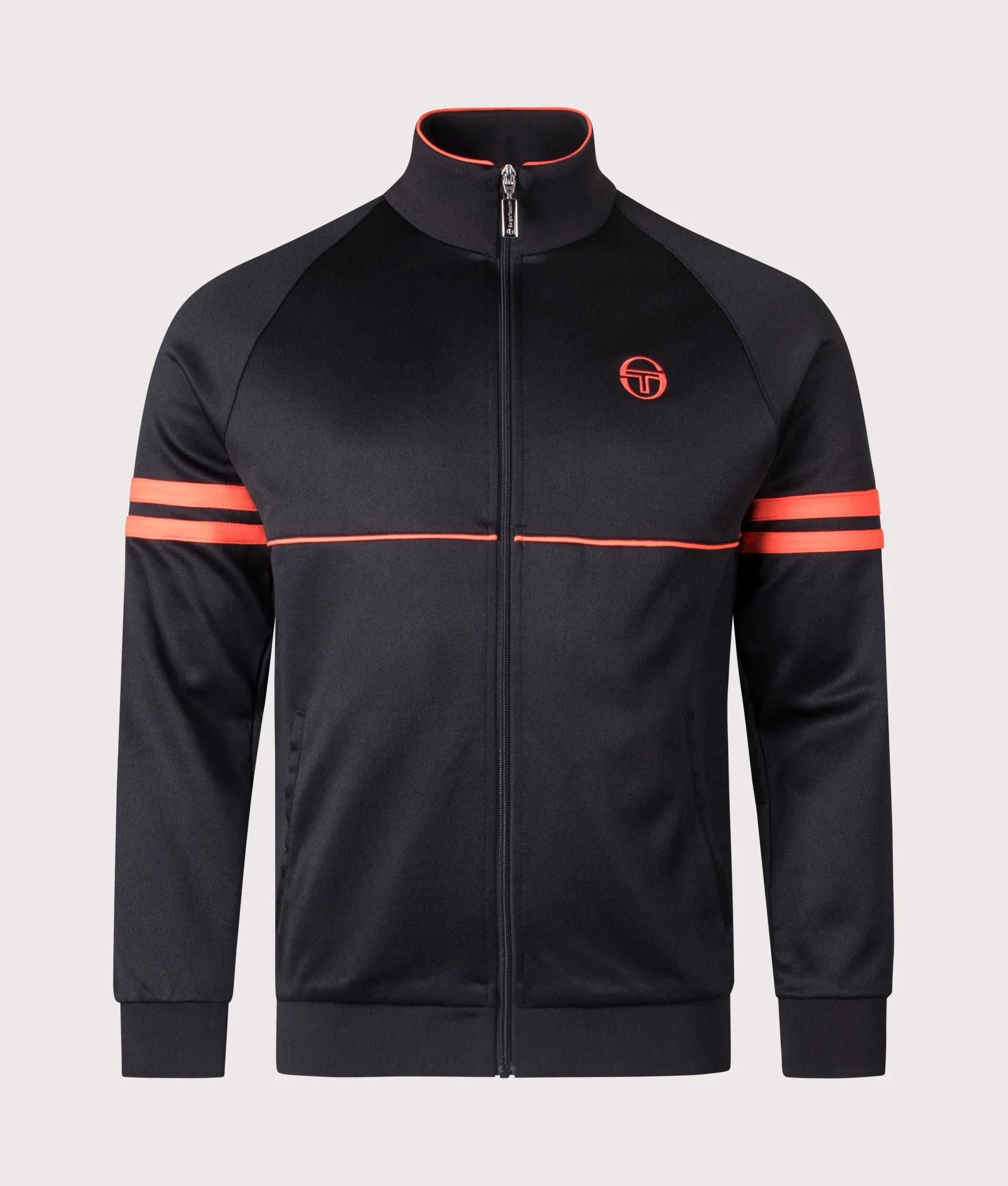 Sergio Tacchini Orion Tracktop Black/Tangerine Tango