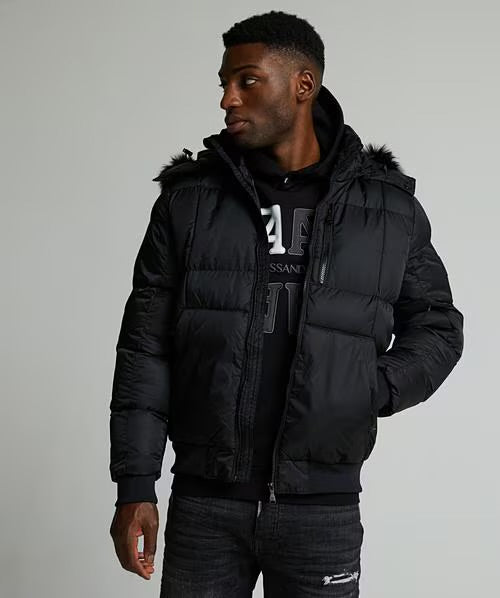 Alessandro Zavetti Savinio Puffer Bomber Jacket Black