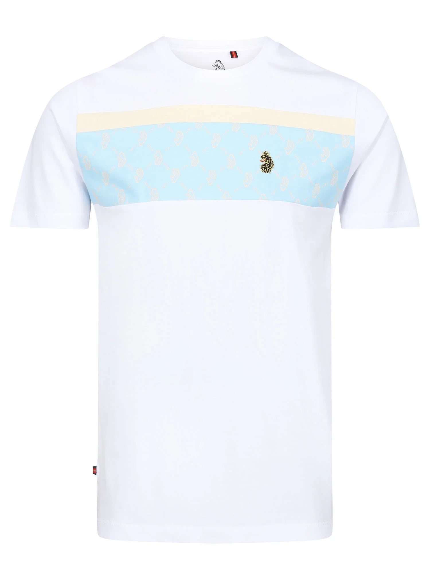 Luke Lions Den T-Shirt White/Sky Blue