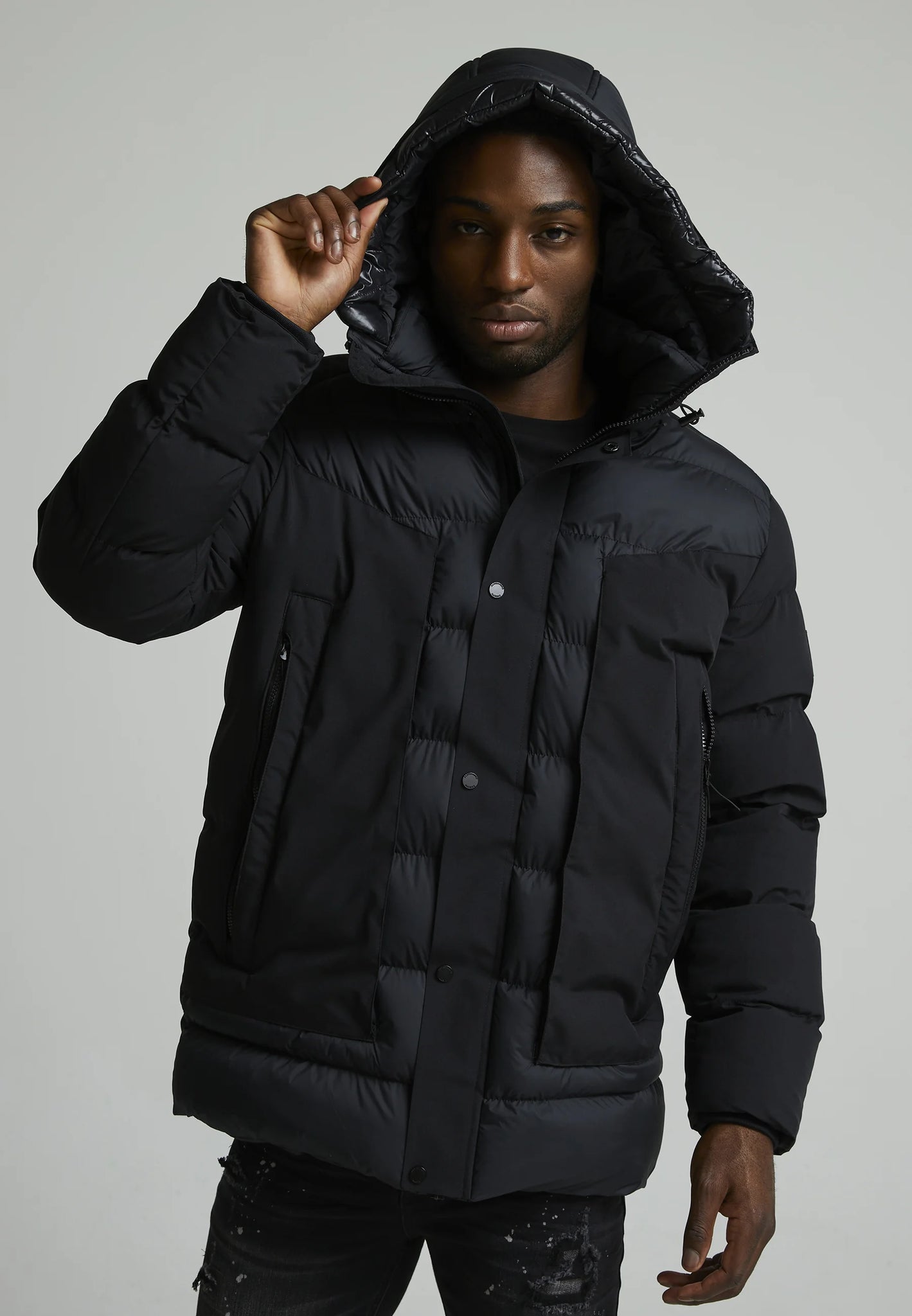 Alessandro Zavetti Conchiglia Puffer Jacket Black