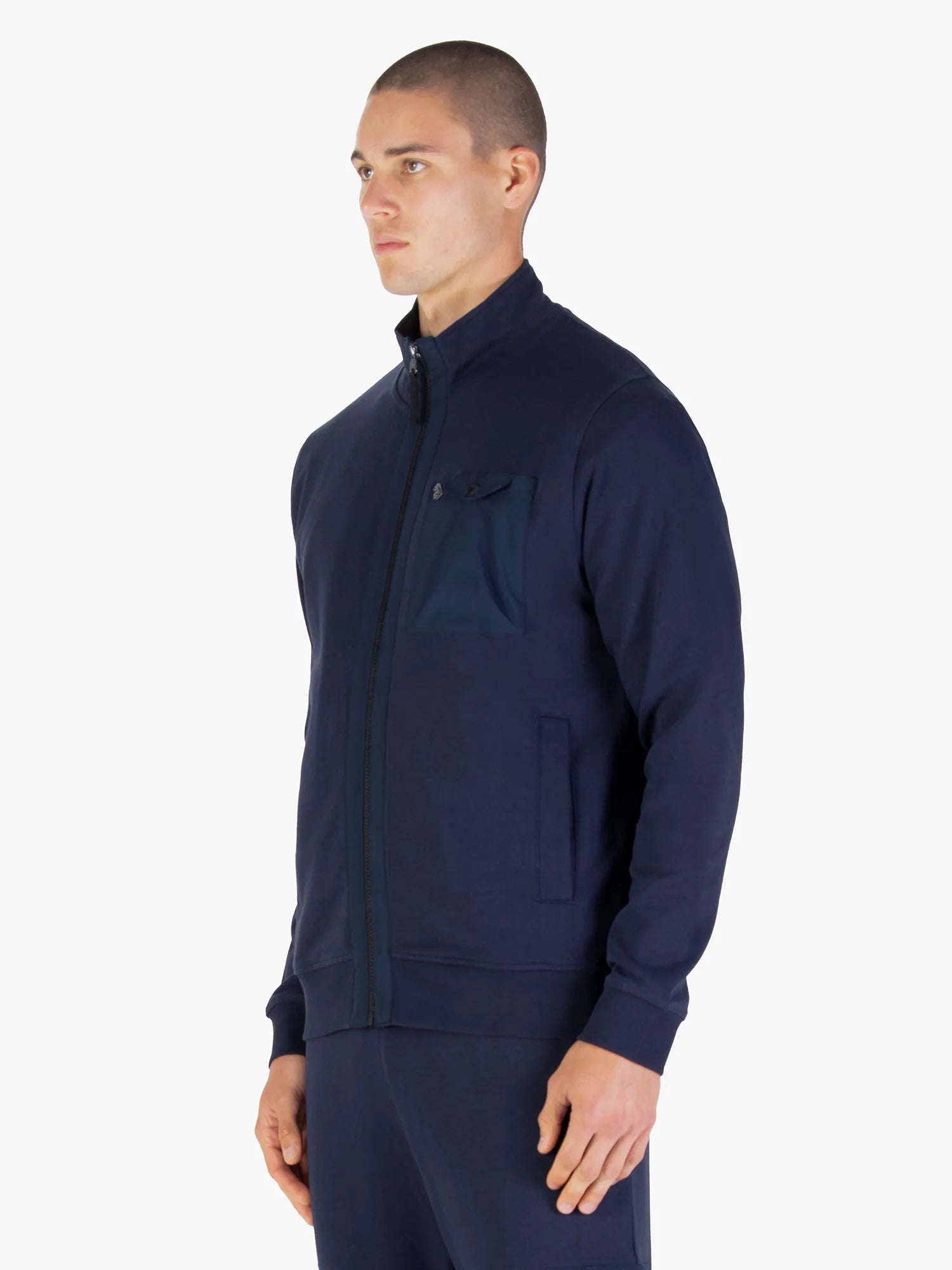 Luke Sutton 1000 Zip Through Sweat Dark Navy