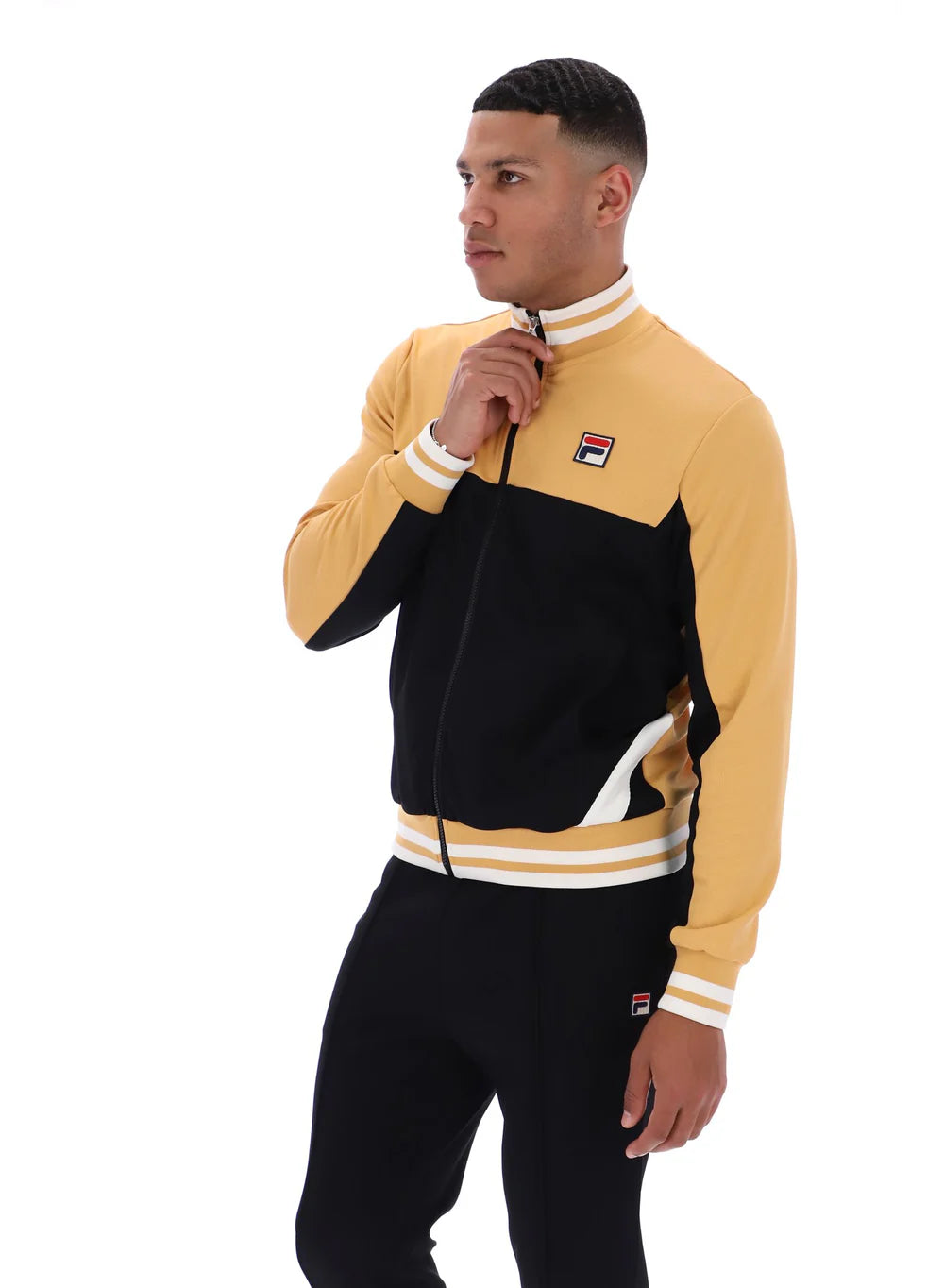 Fila Tiebreaker Tracktop Oak Buff/Black/Gardenia