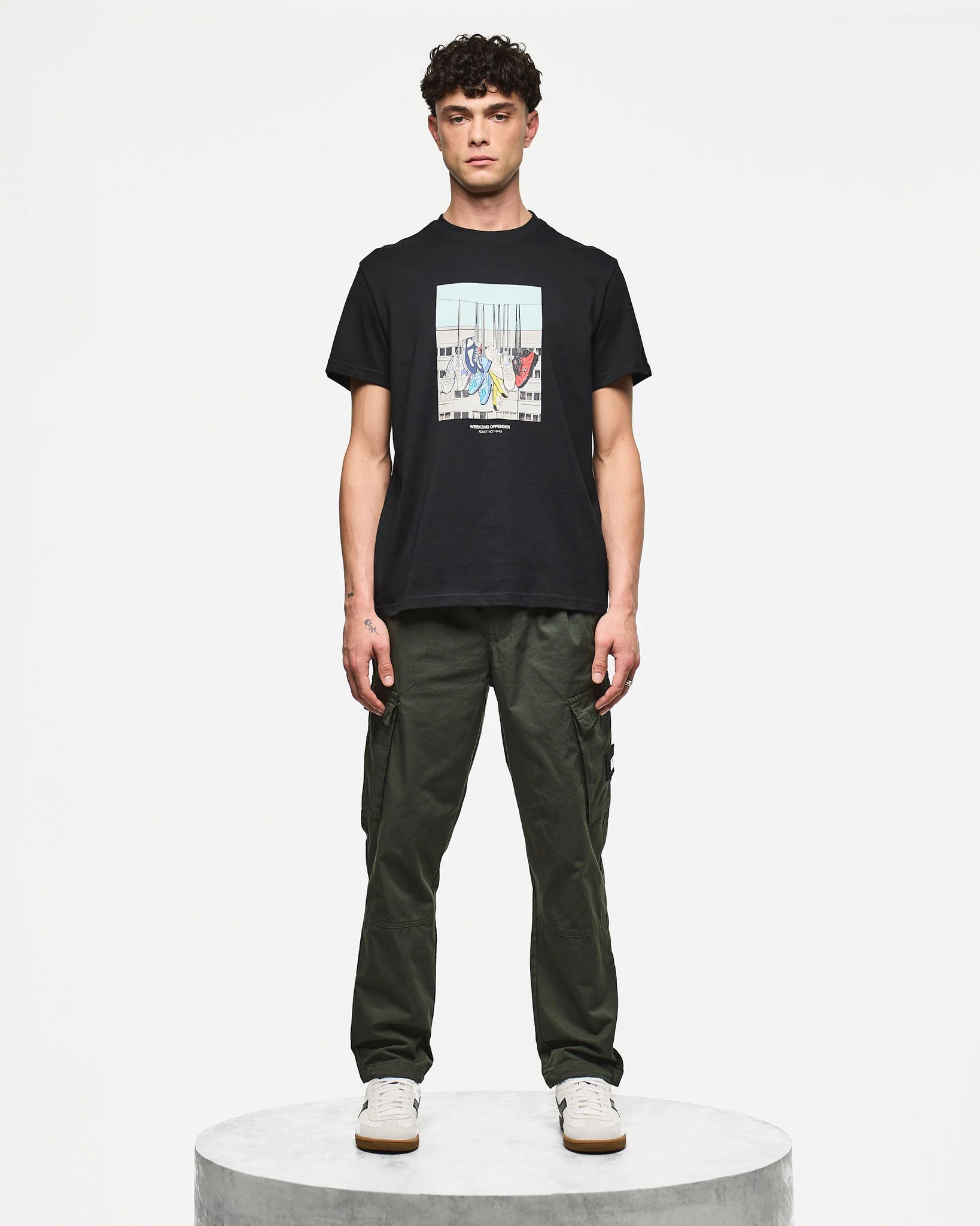 Weekend Offender Battle Lines T-Shirt Black