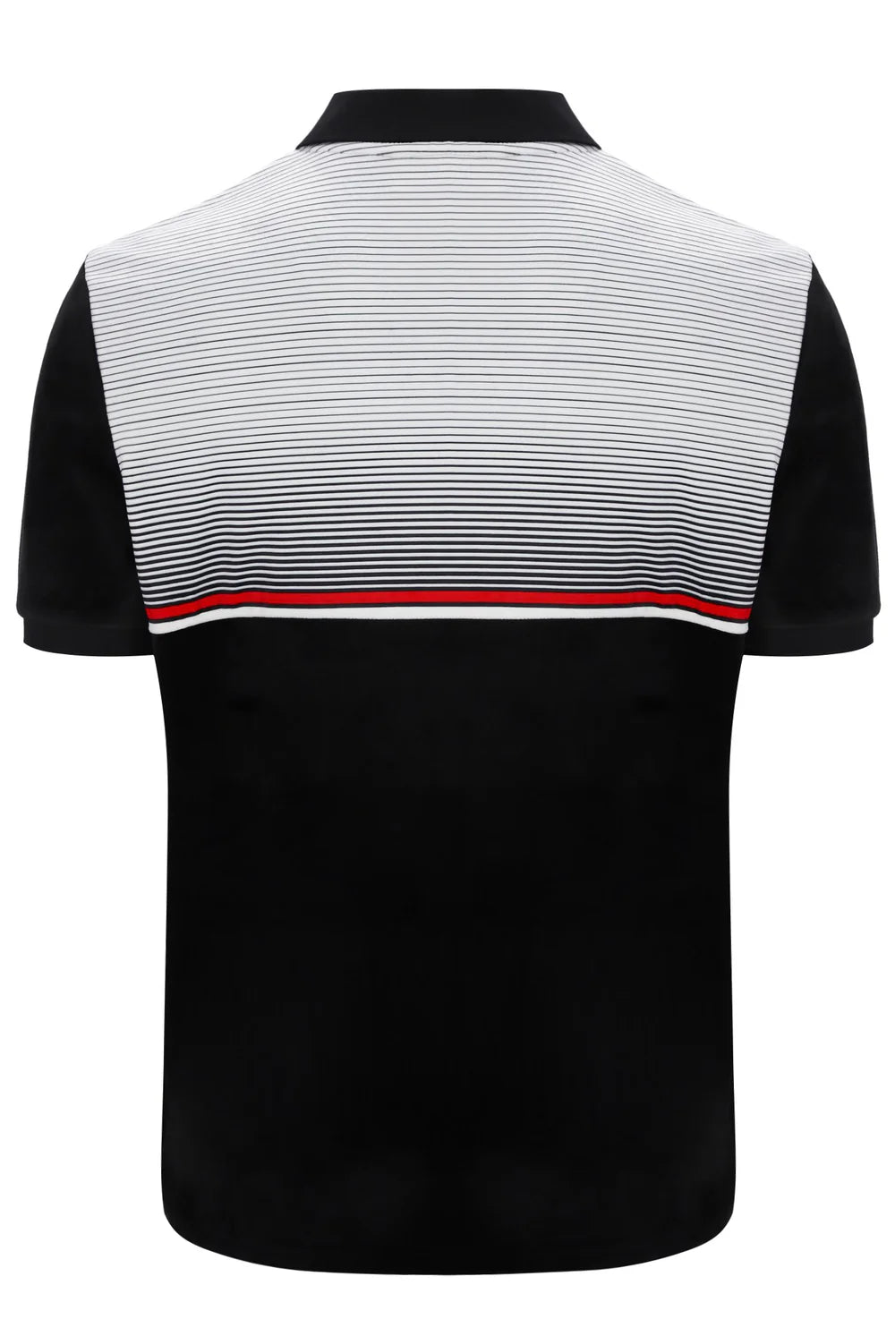 Fila Paco Zip Velour Polo Black/Gardenia/Red