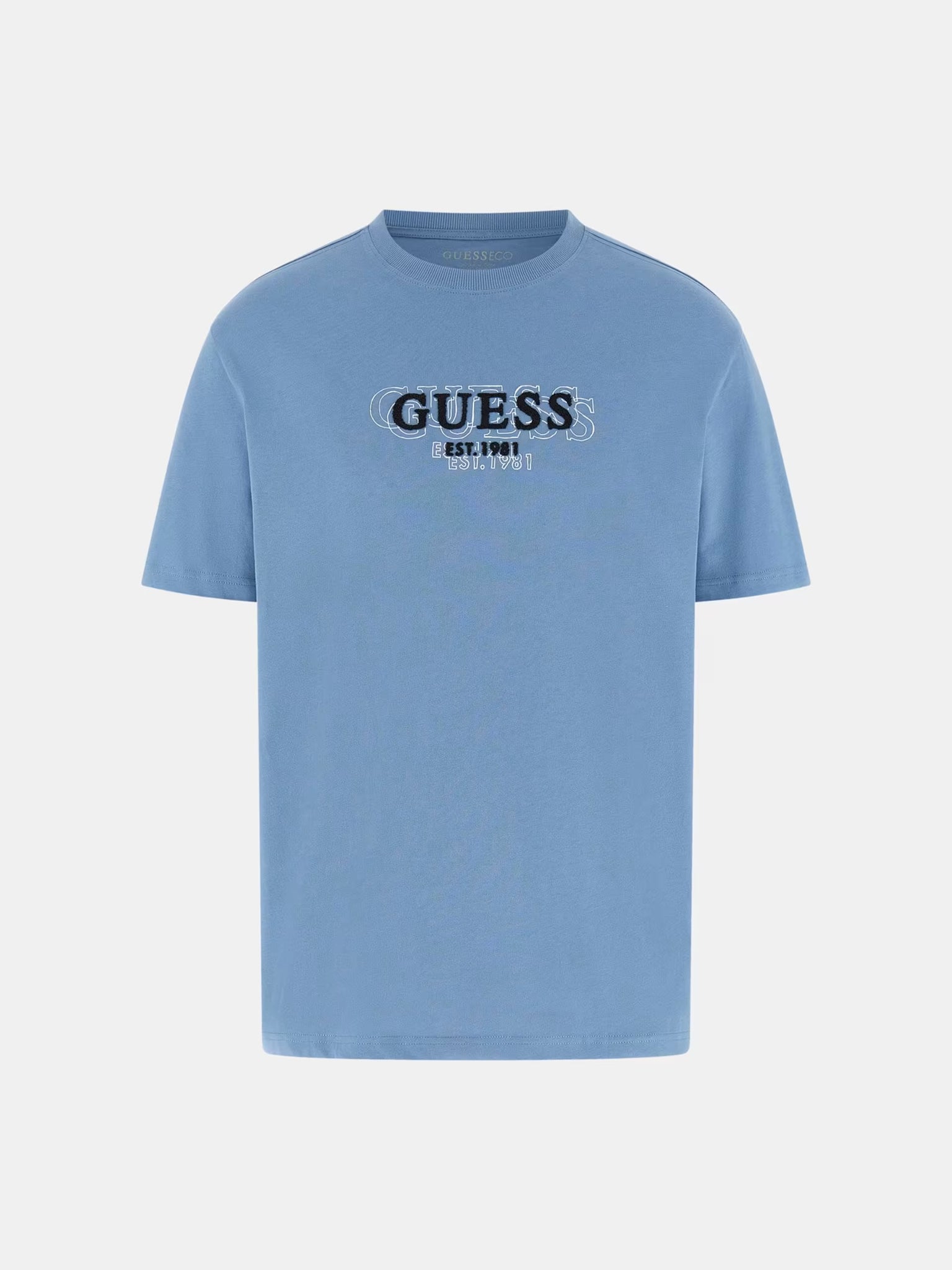 Guess Front Logo T-Shirt Light Blue