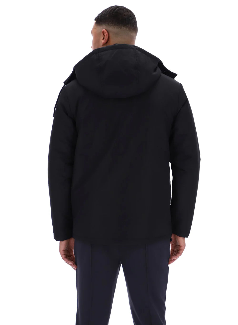 Fila Liam Cargo Pockets Padded Jacket Black