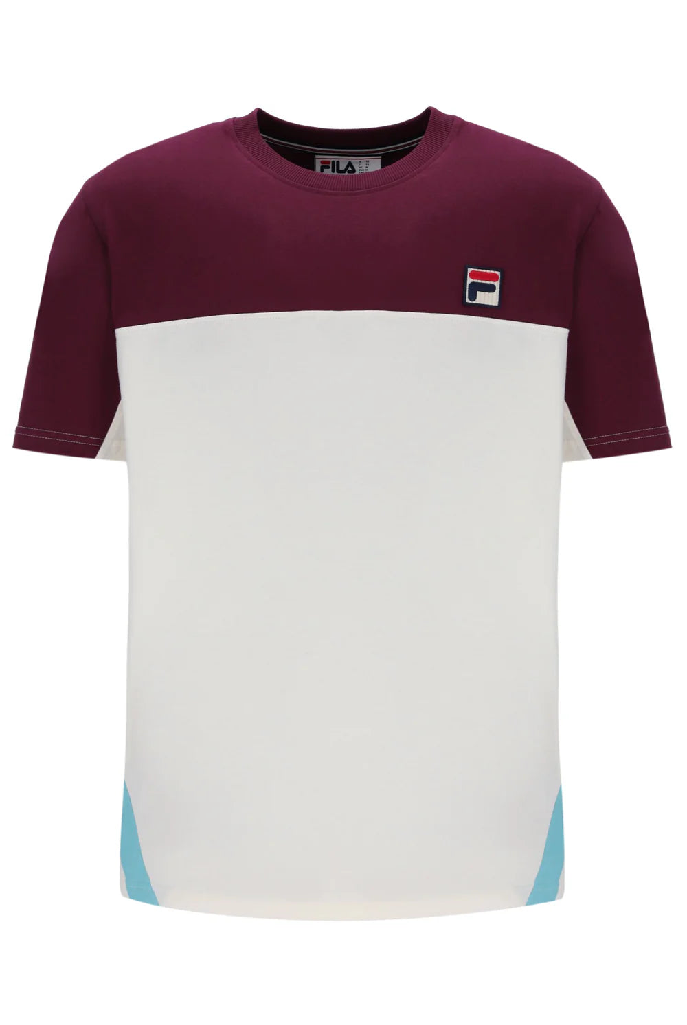 Fila Tiebreaker T-Shirt Fig/Gardenia/Milky Blue