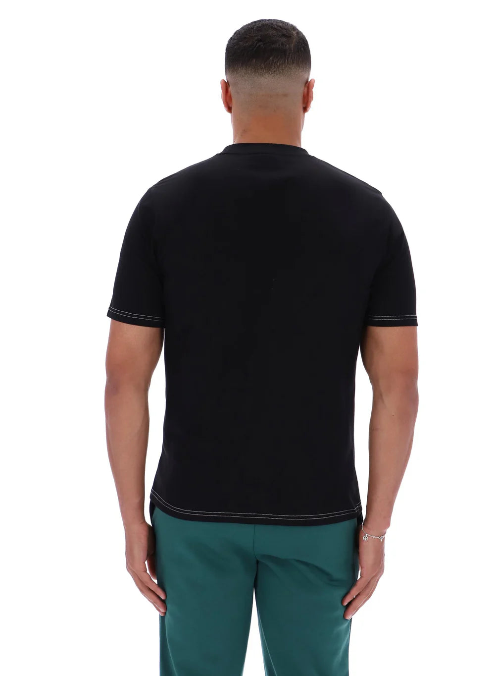 Fila Trey Contrast Stitch T-Shirt Black