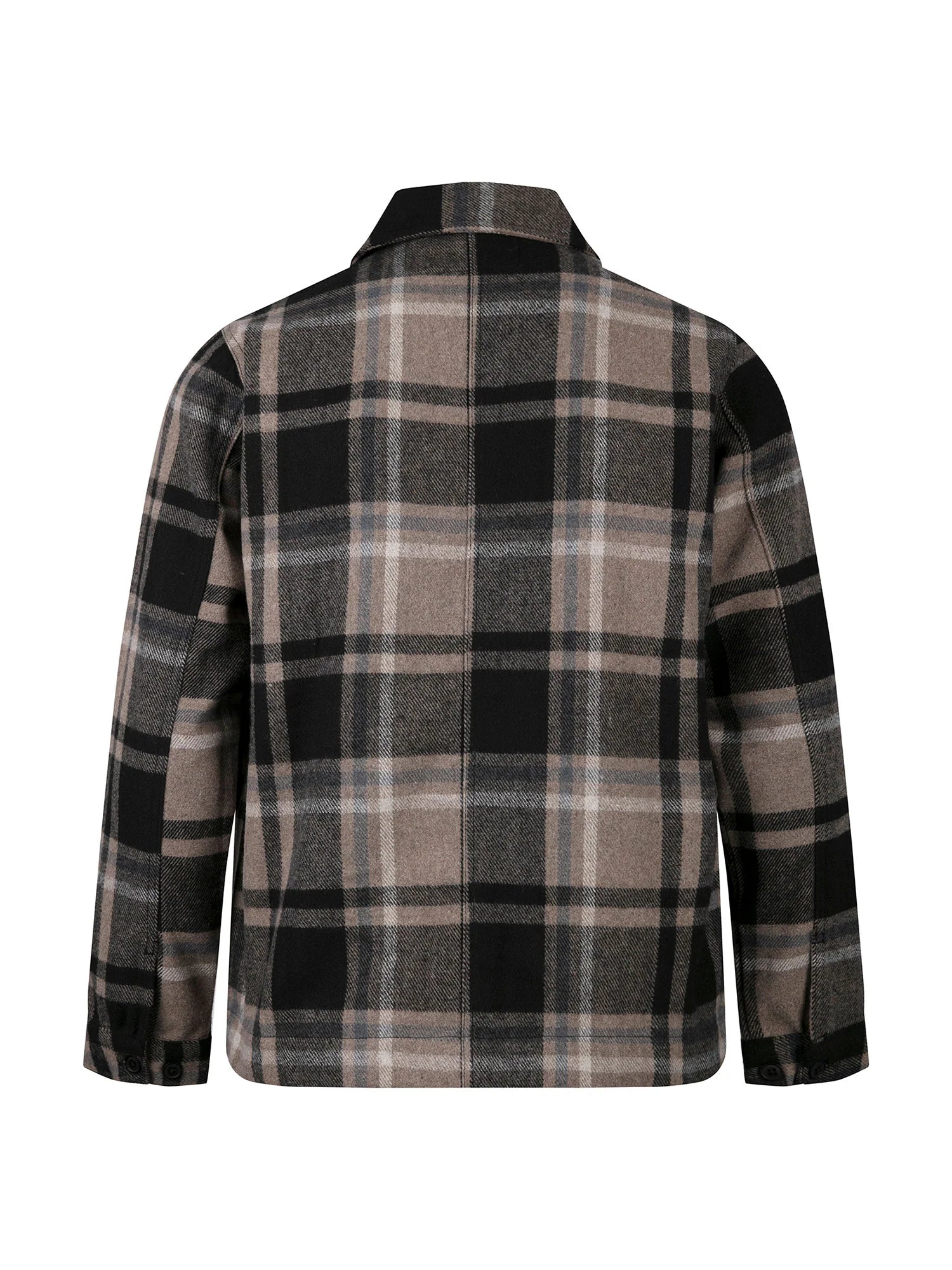 Luke Bourton Overshirt Ecru Check