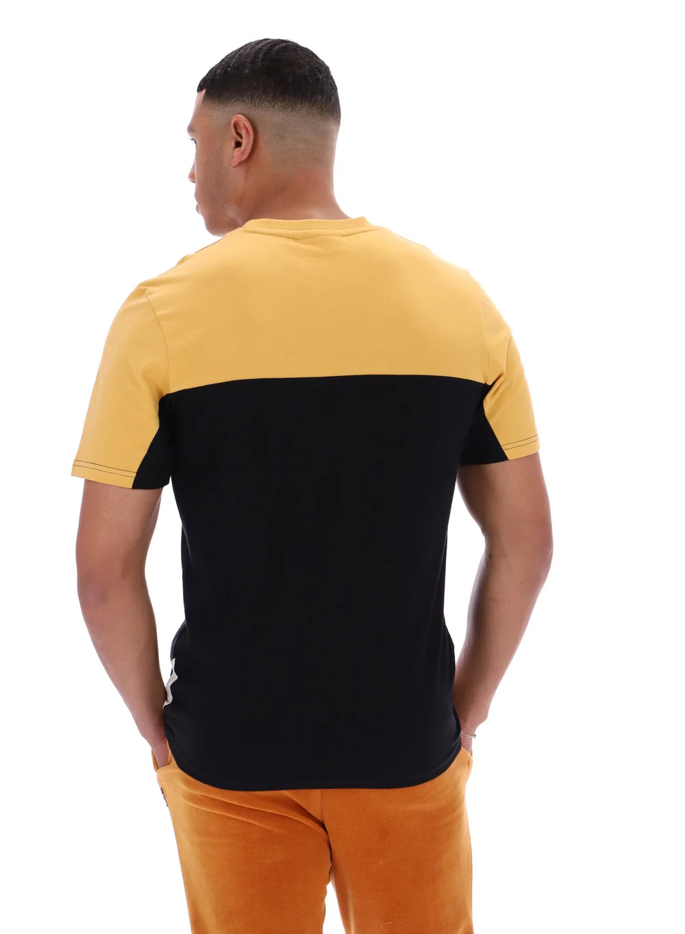 Fila Tiebreaker T-Shirt Oak Buff/Black/Gardenia