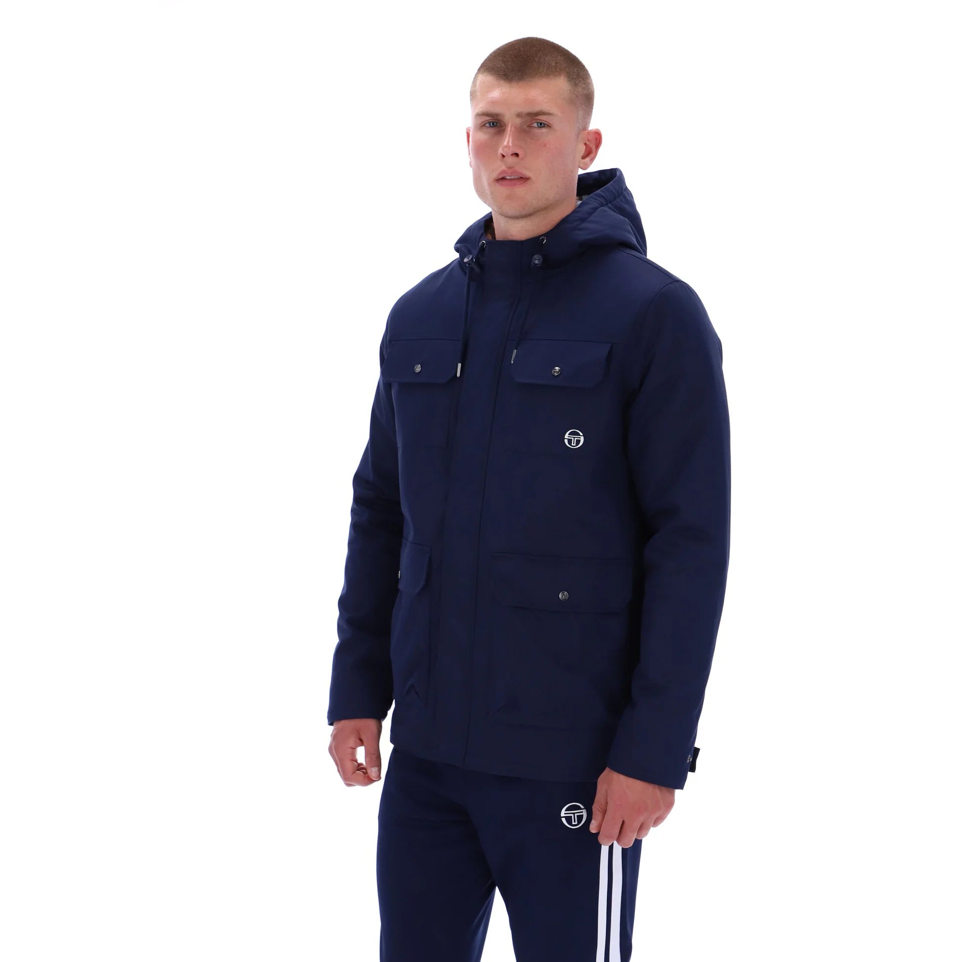 Sergio Tacchini Weaver Field Jacket Maritime Blue
