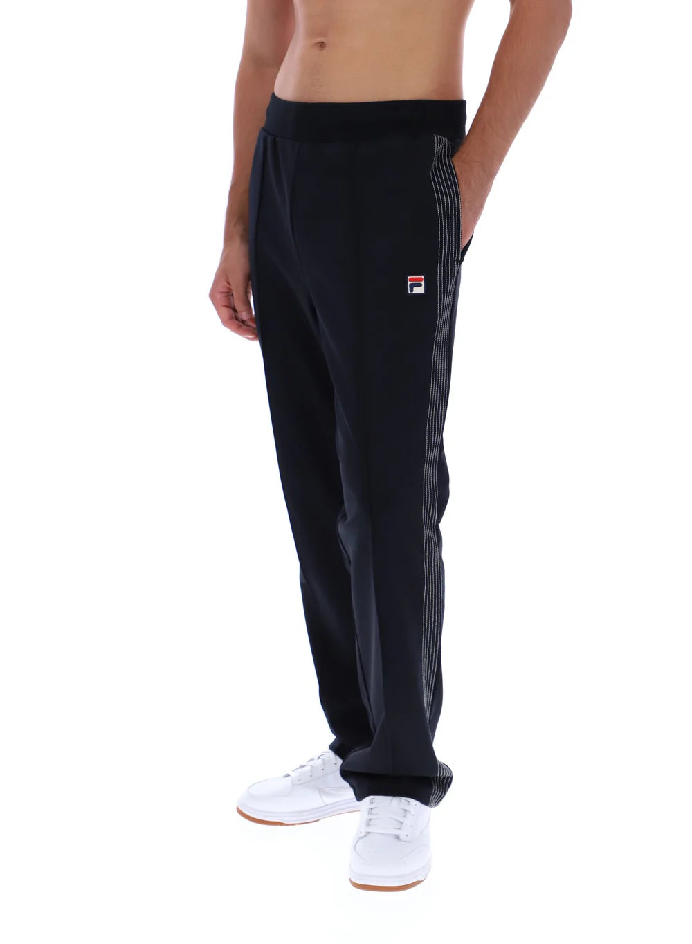 Fila Tavis Contrast Stitch Straight leg Jogger Black