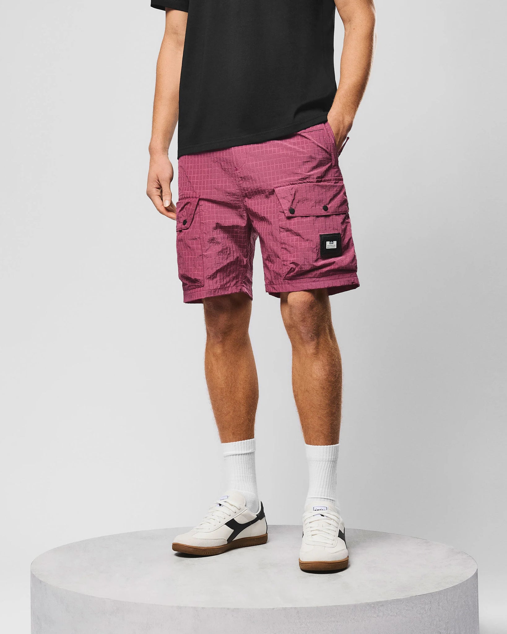 Weekend Offender Zemmouri Ripstop Cargo Short Kirsch – AN-X Menswear