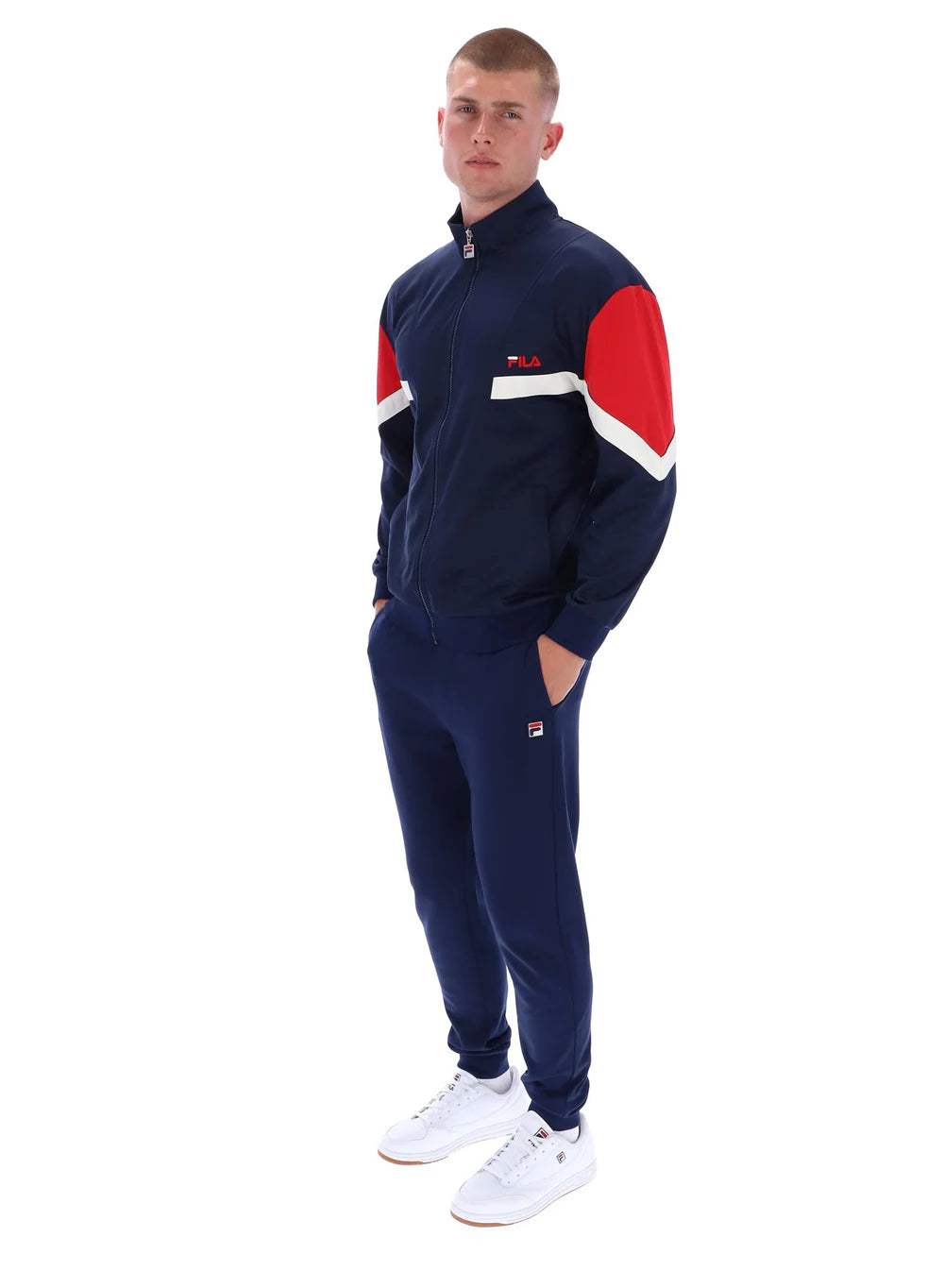 Fila Albarn Tracktop Navy/Red/Gardenia