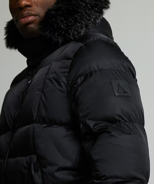 Alessandro Zavetti Savinio Puffer Bomber Jacket Black