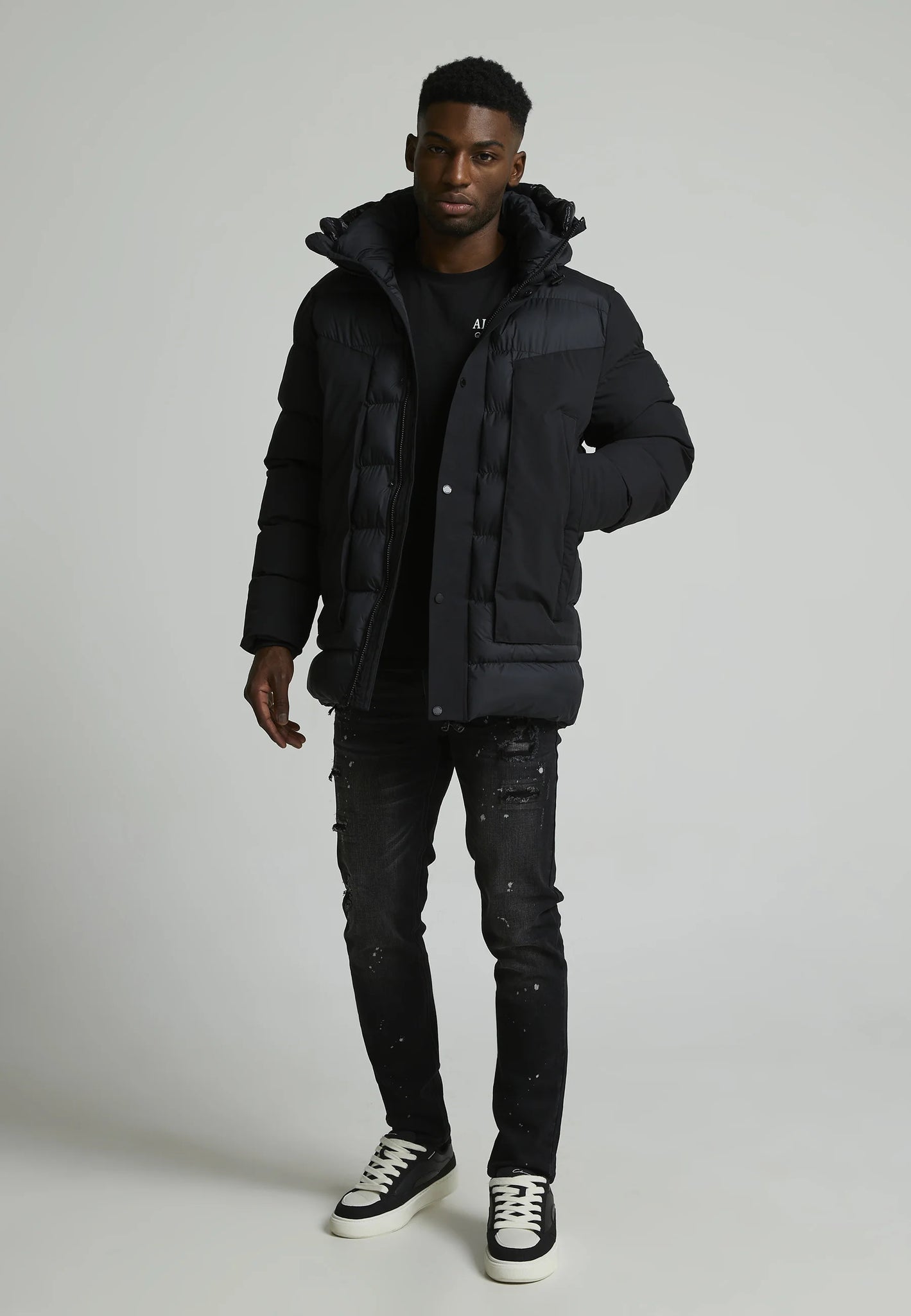 Alessandro Zavetti Conchiglia Puffer Jacket Black
