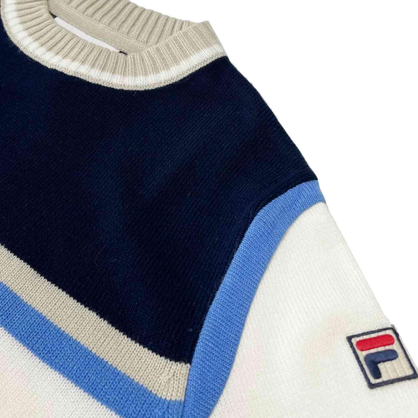 Fila Grayson Sweater Gardenia Navy Regatta